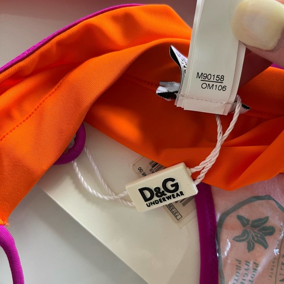 D&G• Y2K Vintage Halter Top Tie String Bikini Bottom Set - Picture 13 of 16